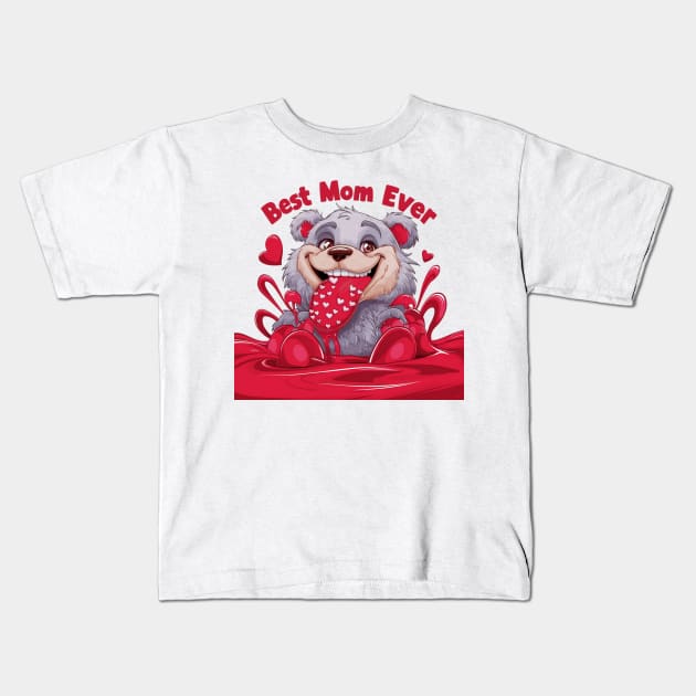 Best mom ever Kids T-Shirt by TRACHLUIM